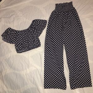 Polka dot two piece